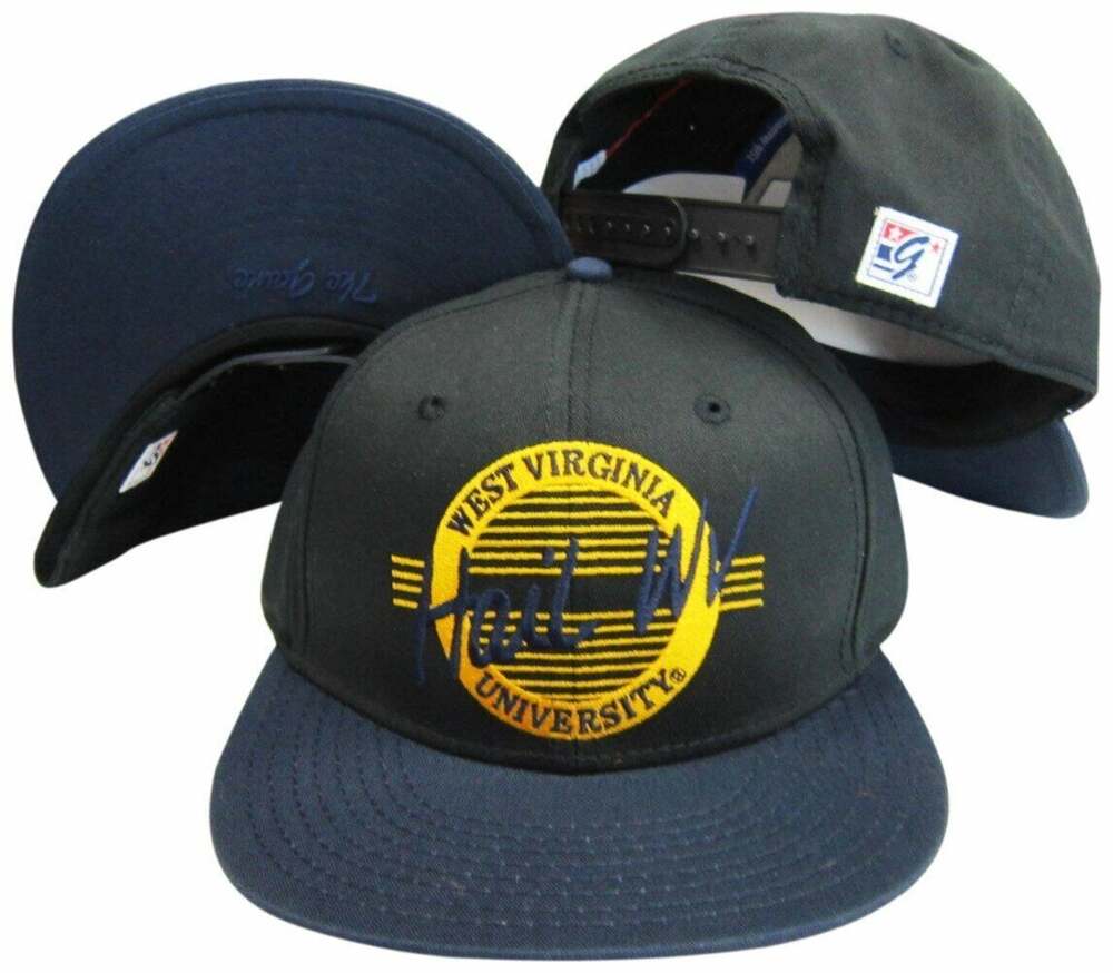 The Game Vintage Circle West Virginia Mountaineers Snapback Hat / Cap
